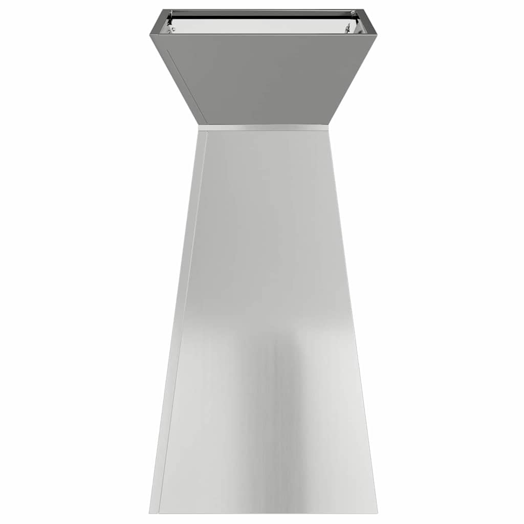 Pillar Planter Silver 35 x 35 x 73 cm Steel