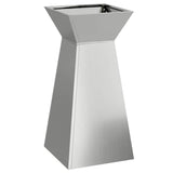 Pillar Planter 2 pcs Silver 35 x 35 x 73 cm Steel