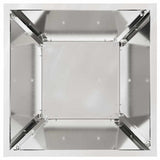Pillar Planter 2 pcs Silver 35 x 35 x 73 cm Steel