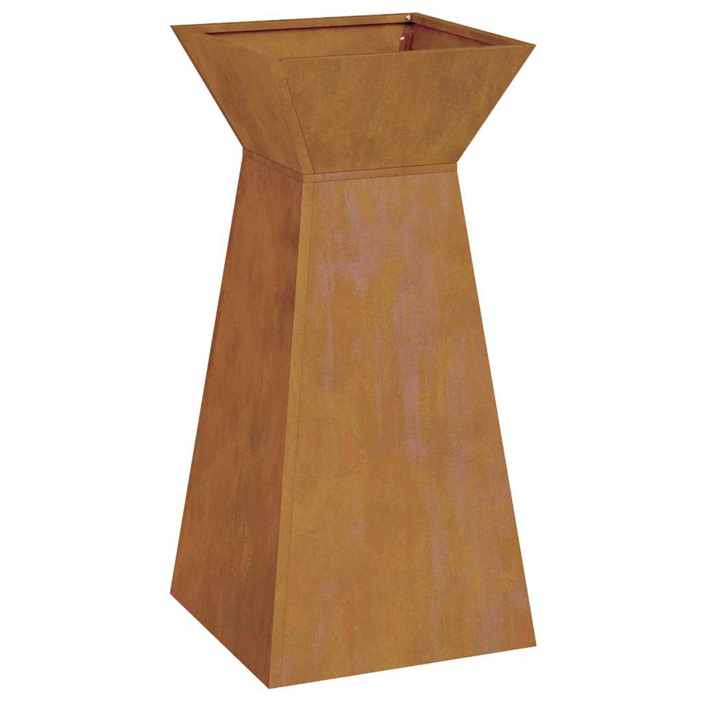 Pillar Planter 2 pcs Silver 35 x 35 x 73 cm Steel