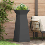 Pillar Planter Black 40 x 40 x 100 cm Steel