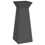 Pillar Planter Black 40 x 40 x 100 cm Steel