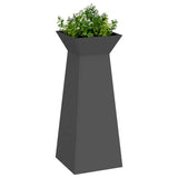 Pillar Planter Black 40 x 40 x 100 cm Steel