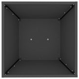 Pillar Planter Black 40 x 40 x 100 cm Steel