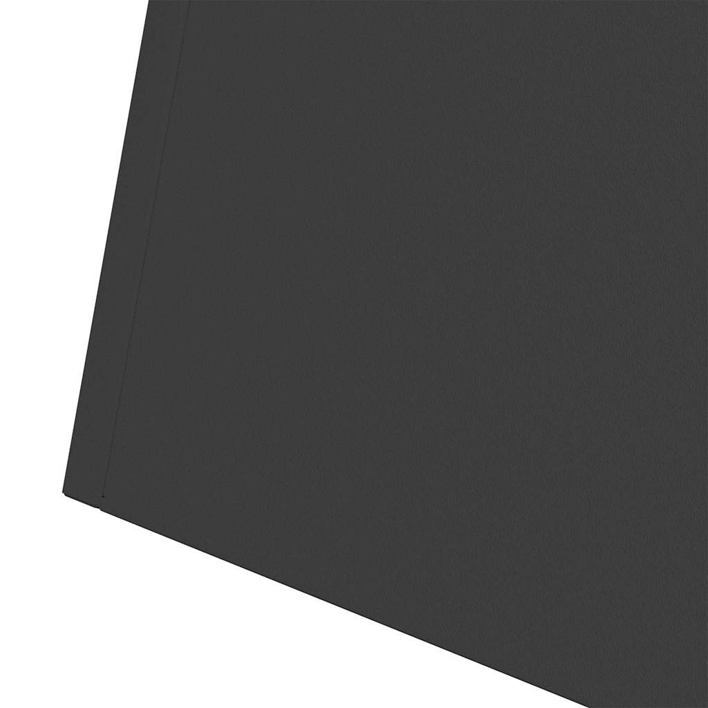 Pillar Planter 2 pcs Black 40 x 40 x 100 cm Steel