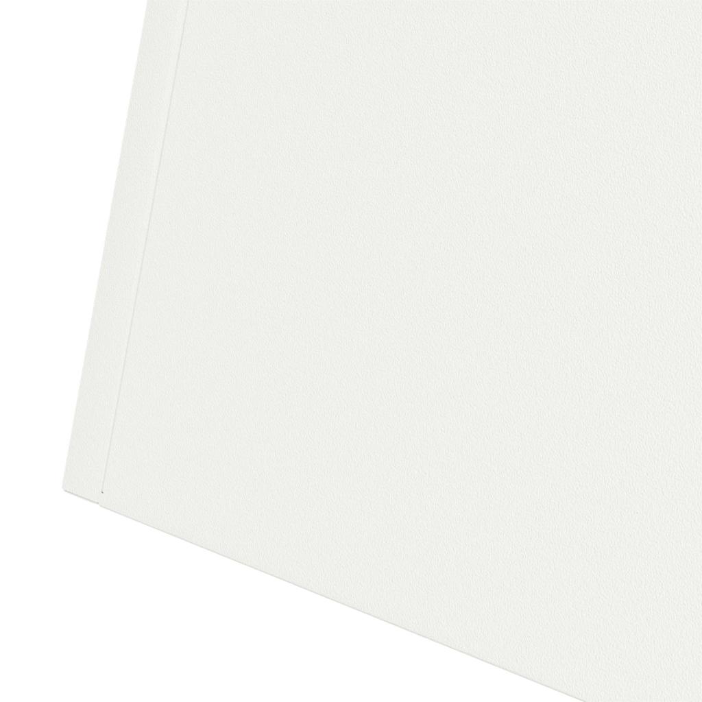 Pillar Planter White 40 x 40 x 100 cm Steel
