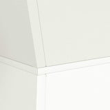 Pillar Planter 2 pcs White 40 x 40 x 100 cm Steel