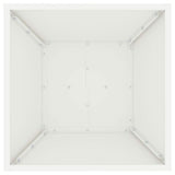 Pillar Planter 2 pcs White 40 x 40 x 100 cm Steel