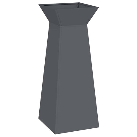 Pillar Planter Anthracite 40 x 40 x 100 cm Steel