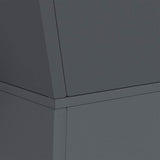 Pillar Planter 2 pcs Anthracite 40 x 40 x 100 cm Steel