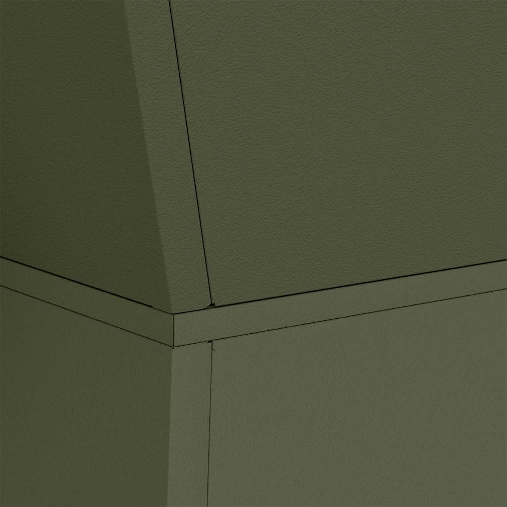Pillar Planter Olive 40 x 40 x 100 cm Steel