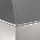 Pillar Planter Silver 40 x 40 x 100 cm Steel