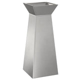 Pillar Planter Silver 40 x 40 x 100 cm Steel