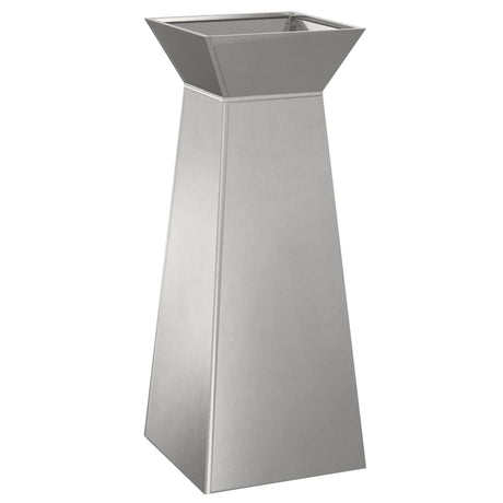 Pillar Planter Silver 40 x 40 x 100 cm Steel