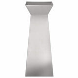 Pillar Planter Silver 40 x 40 x 100 cm Steel