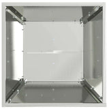 Pillar Planter Silver 40 x 40 x 100 cm Steel