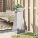Pillar Planter Silver 40 x 40 x 100 cm Steel
