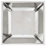 Pillar Planter 2 pcs Silver 40 x 40 x 100 cm Steel