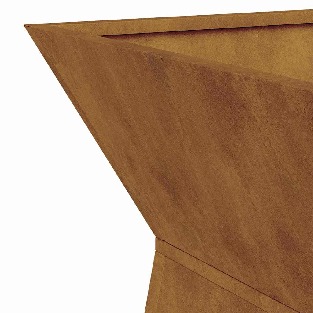 Pillar Planter Silver 40 x 40 x 100 cm Steel