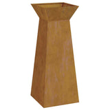 Pillar Planter 2 pcs Silver 40 x 40 x 100 cm Steel