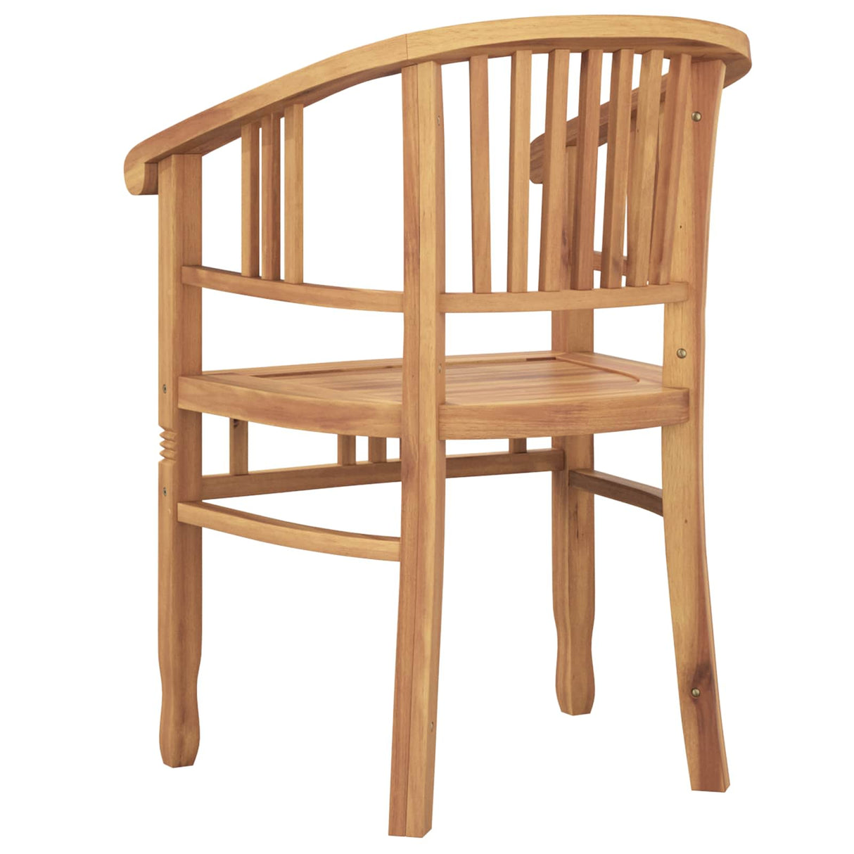Chair 2 pcs Brown 63 x 58 x 89 cm Solid Teak Wood