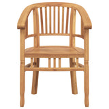 Chair 2 pcs Brown 63 x 58 x 89 cm Solid Teak Wood