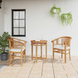 Garden Chairs 2 pcs Brown 63 x 58 x 89 cm Solid teak wood
