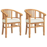 Garden Chairs 2 pcs Brown 63 x 58 x 89 cm Solid teak wood
