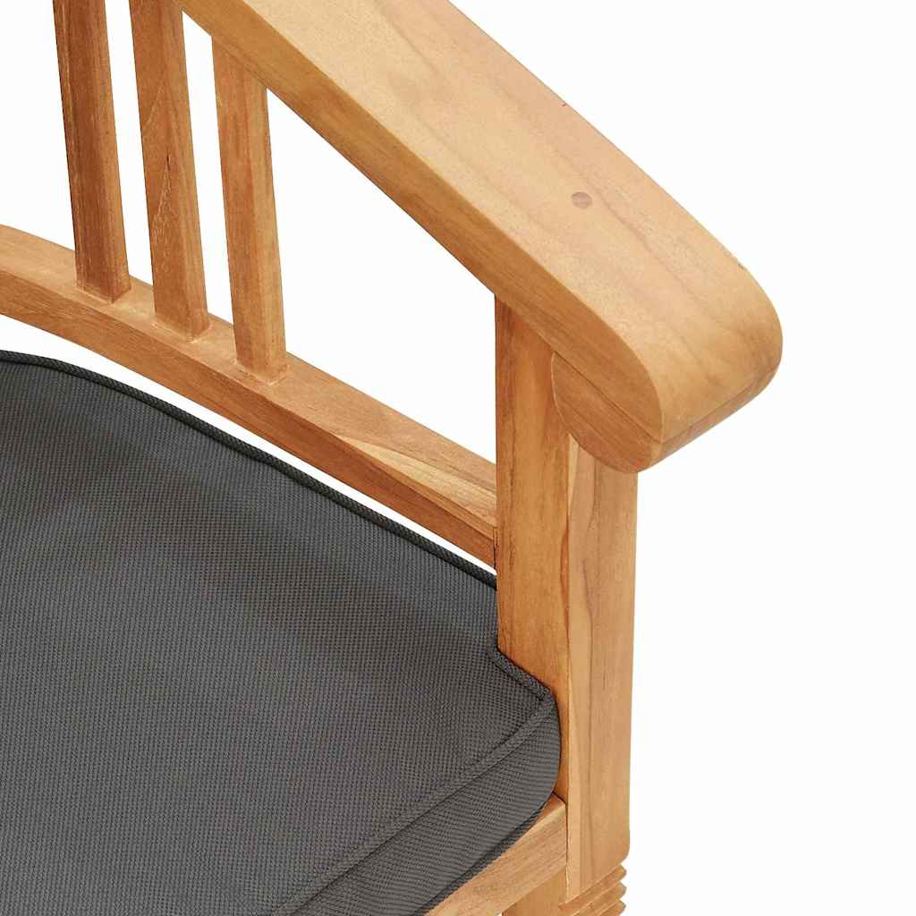 Garden Chairs 2 pcs Brown 63 x 58 x 89 cm Solid teak wood