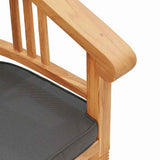 Garden Chairs 2 pcs Brown 63 x 58 x 89 cm Solid teak wood