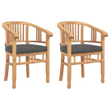 Garden Chairs 2 pcs Brown 63 x 58 x 89 cm Solid teak wood