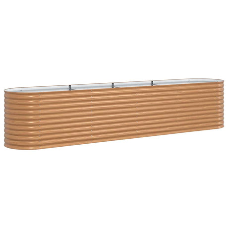 Garden Raised Bed Brown 400 x 80 x 81 cm Steel