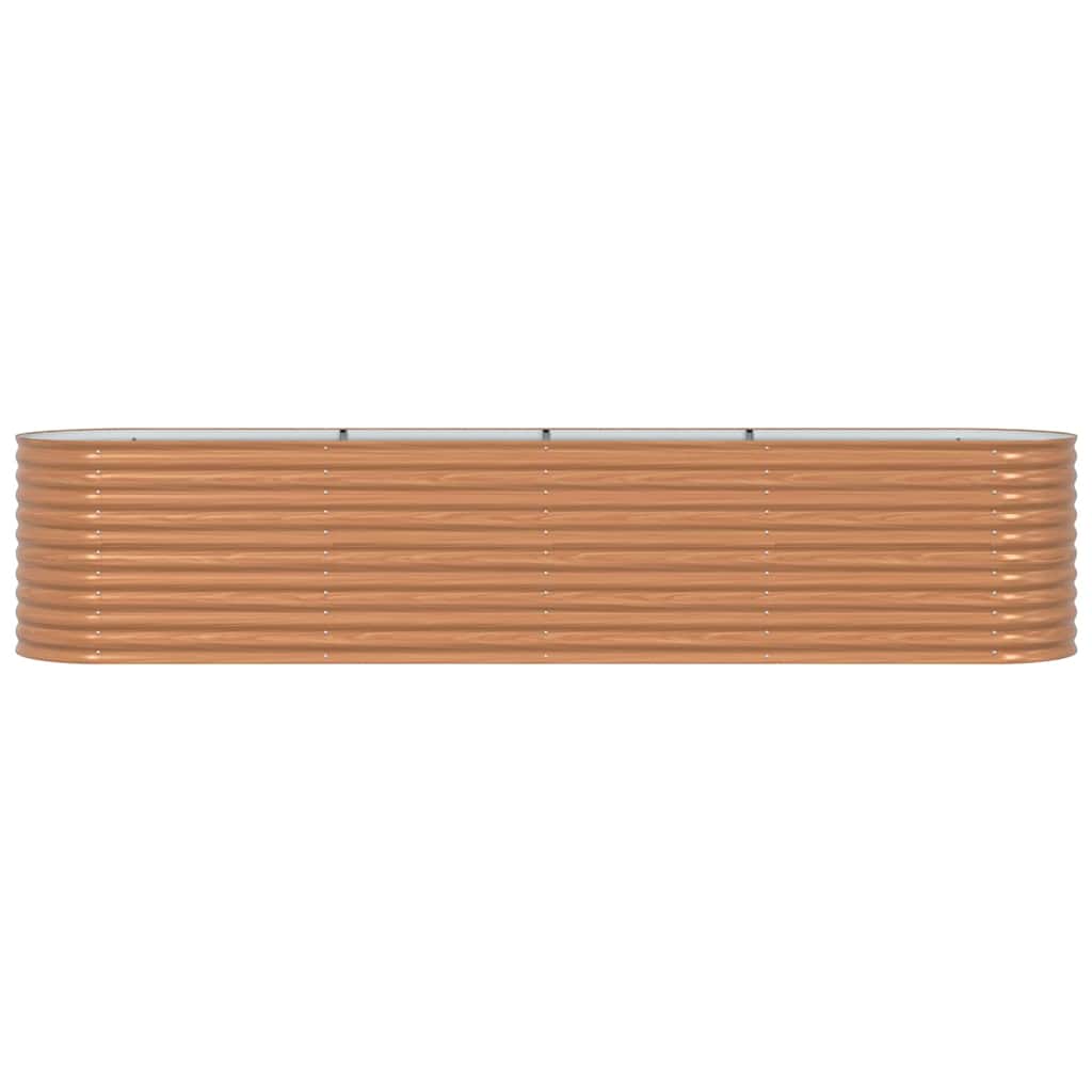 Garden Raised Bed Brown 400 x 80 x 81 cm Steel