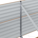 Garden Raised Bed Brown 320 x 80 x 81 cm Steel