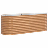 Garden Raised Bed Brown 240 x 80 x 81 cm Steel