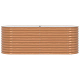 Garden Raised Bed Brown 240 x 80 x 81 cm Steel