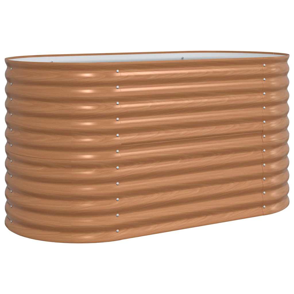 Garden Raised Bed Brown 160 x 80 x 81 cm Steel