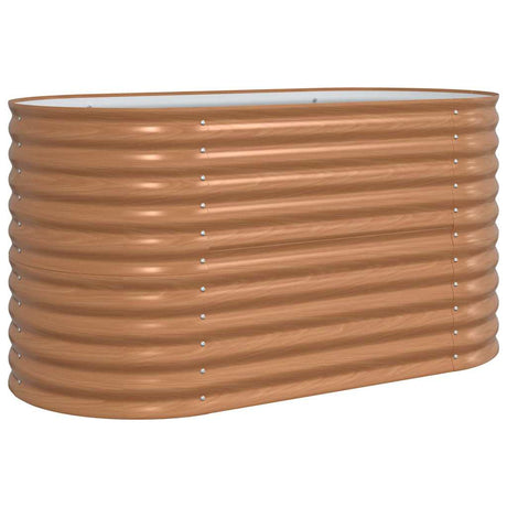Garden Raised Bed Brown 160 x 80 x 81 cm Steel