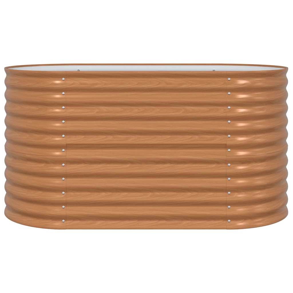 Garden Raised Bed Brown 160 x 80 x 81 cm Steel