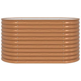 Garden Raised Bed Brown 160 x 80 x 81 cm Steel