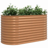 Garden Raised Bed Brown 160 x 80 x 81 cm Steel