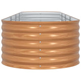 Garden Raised Bed Brown 400 x 80 x 44 cm Steel