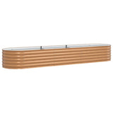Garden Raised Bed Brown 320 x 80 x 44 cm Steel