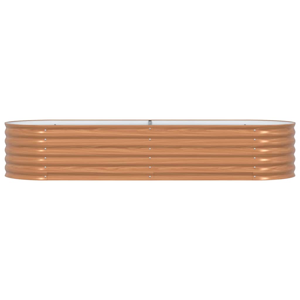 Garden Raised Bed Brown 240 x 80 x 44 cm Steel