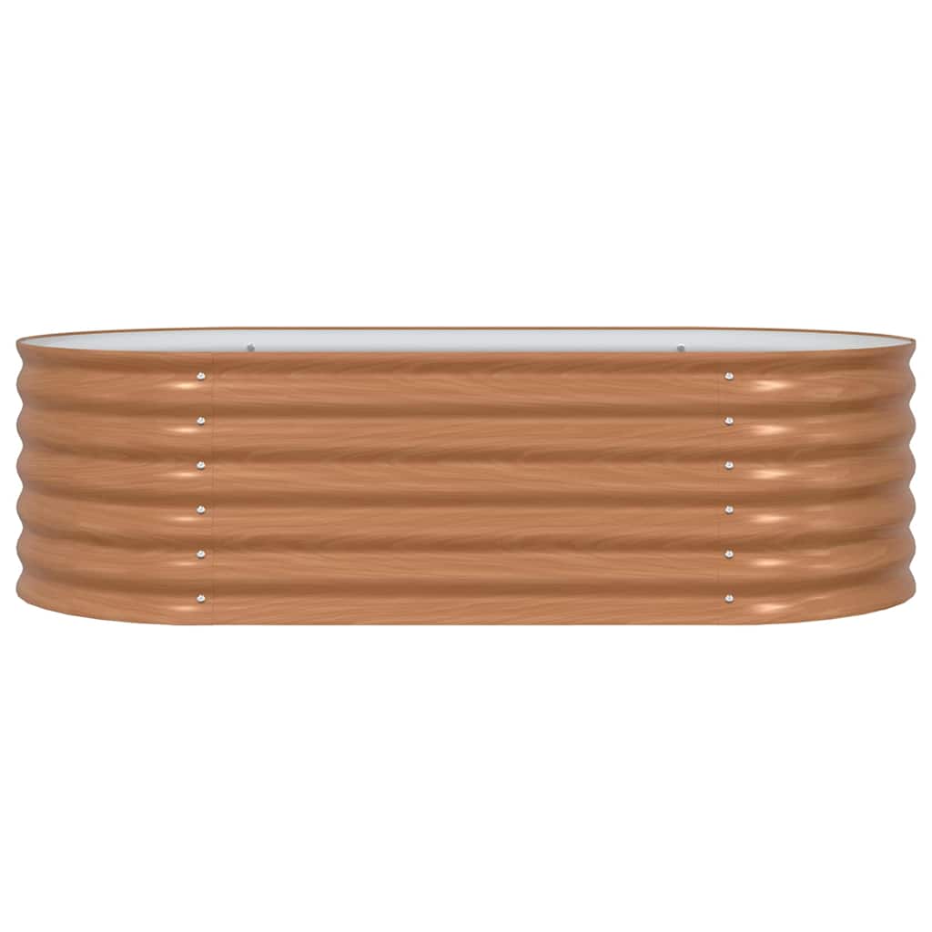 Garden Raised Bed Brown 160 x 80 x 44 cm Steel