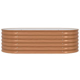 Garden Raised Bed Brown 160 x 80 x 44 cm Steel