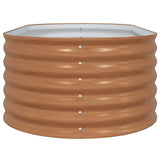 Garden Raised Bed Brown 160 x 80 x 44 cm Steel