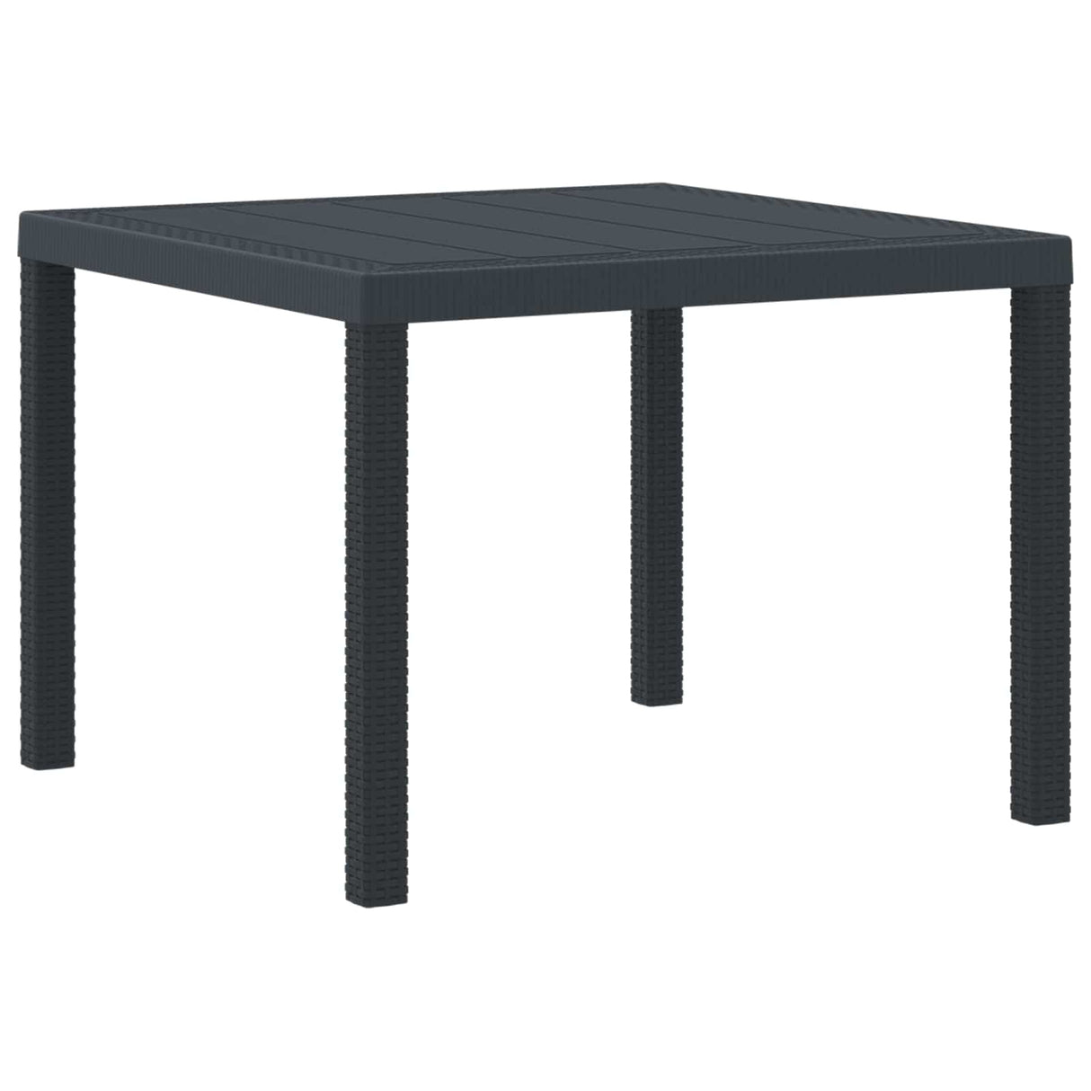 Garden Table Anthracite 100 x 100 x 73 cm Poly Rattan