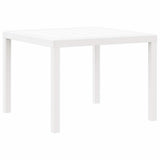 Garden Table White 100 x 100 x 73 cm Poly Rattan