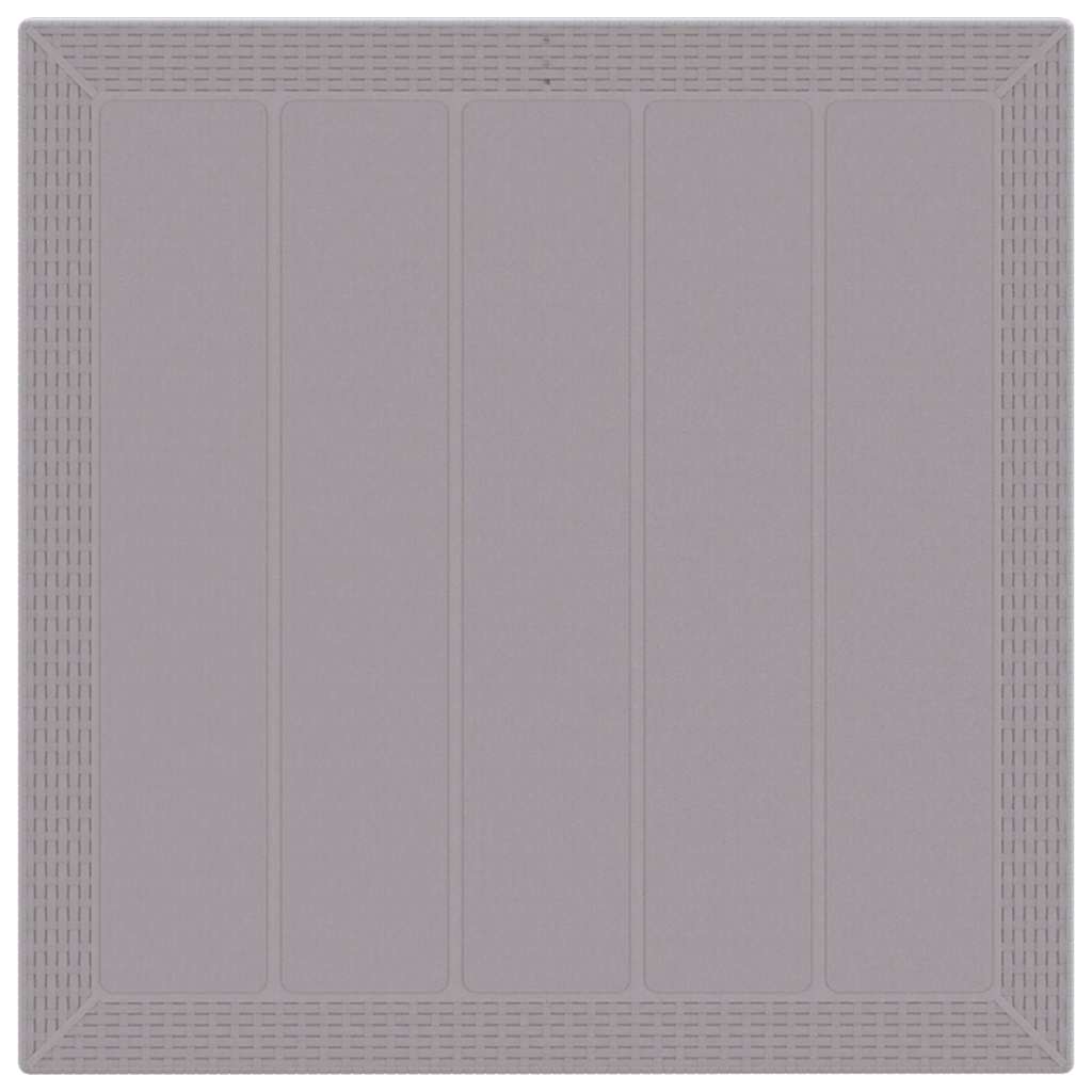 Garden Table Light Grey 100 x 100 x 73 cm Poly Rattan